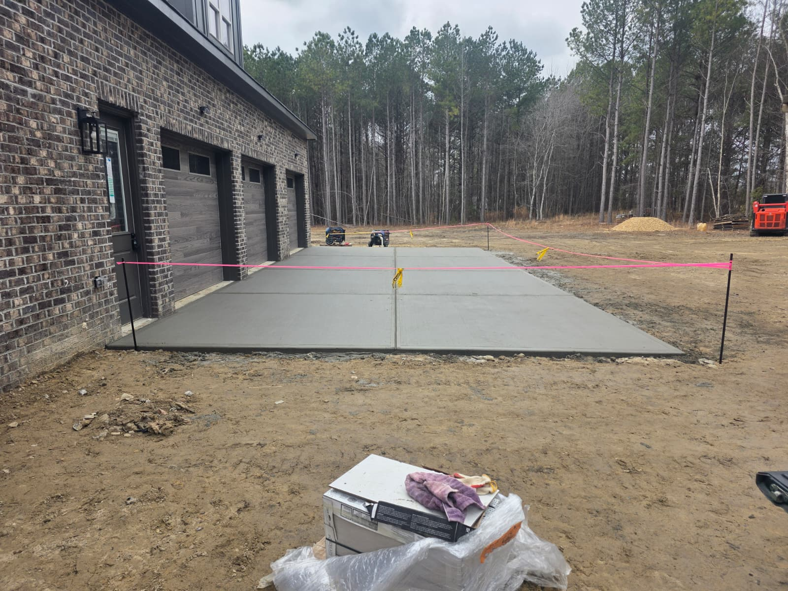 Concrete slab for garage installation by Azul RV Concrete LLC - new garage foundation